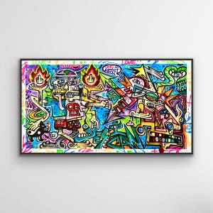 Doped Out M - Omg an Artist (限定版プリント 1/10 手作業装飾)