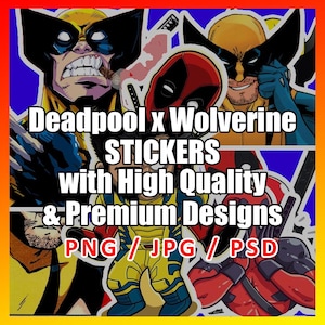 Sticker Deadpool x Wolverine
