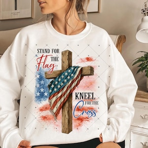 Christian 4th Of July Png, Faith Love Freedom, American Flag Cross Png,USA Fourth Of July Png, Independence Day Png, God Bless America