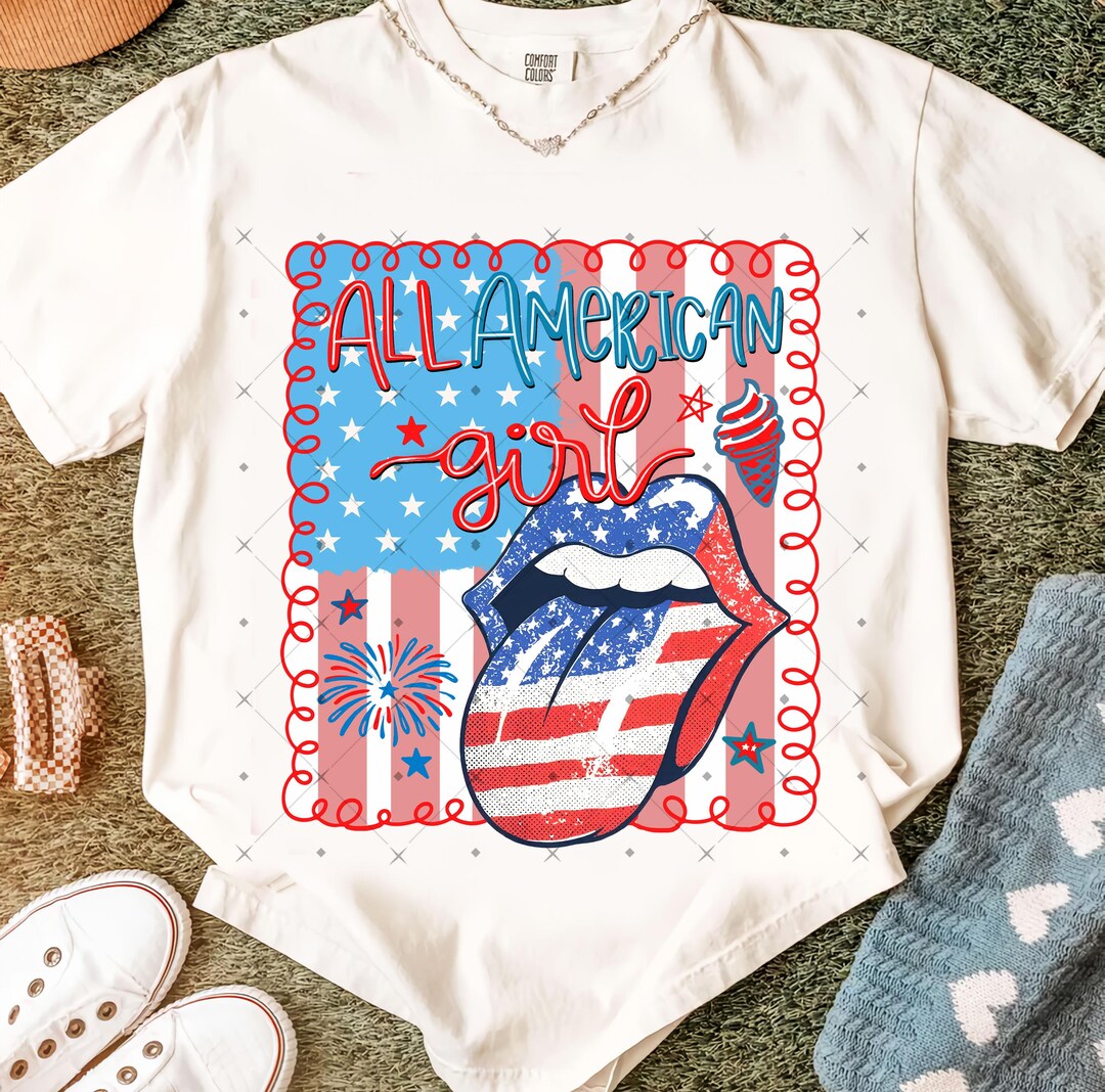 American Girl 4th of July PNG: Coquette Preppy Design (digital Download ...