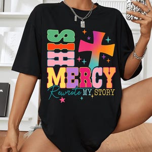 His Mercy Png, Bible Verse Png, Faith Png, Keep You Faith, His Mercy Rewrote My Story Png, Boho Christian Png, Bible Sublimation by SVGix