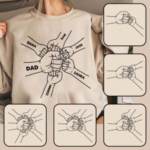 Father&#39;s Day Fist Bump Set Png, Dad Fist Bump Png, Baby Toddler Kid Dad Fist Bump, Gift For Daddy, Dad and Kid PNG, Holding Hand Png