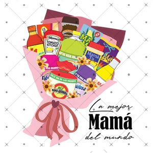 Floral Topper Multipack Mama Png, Happy Mother's Day, Gif For Latina Mom, Funny Mama Sublimation,La Mejor Mama Del Mundo Png,Retro Madre Png