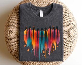 MMIW Shirt: Native Feather Design, Indigenous Pride Cotton Tee