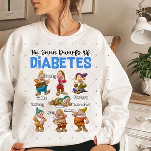 The Seven Dwarfs Of Diabetes Png, Fighting Diabetes Png, Diabetes Support Png, Gift For Diabetic, Diabetes Gift, Diabetic Lifestyle Png