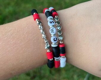 Team Spirit Heishi clay bead bracelets and sets