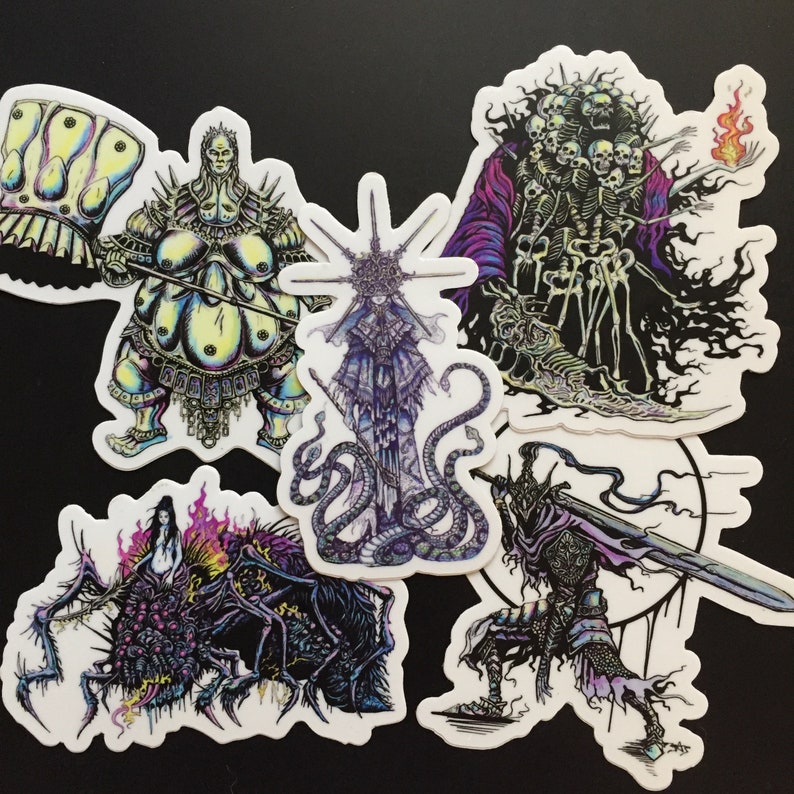Dark Souls vinyl sticker set | Etsy