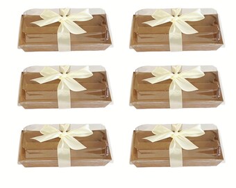 Personalized Kraft Favor Boxes: Cookie, Bread Gift (20 PCS)