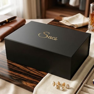 black rigid magnet gift box