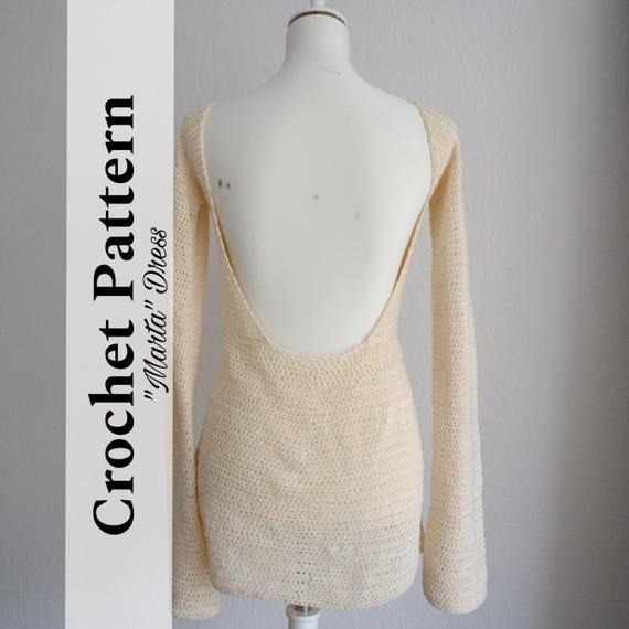 Boho Crochet Dress Pattern  'marta' Backless Summer Dress  Easy PDF  Pattern  Adjustable Fit  Beginner Friendly  Festival Outfit DIY - Etsy  Canada