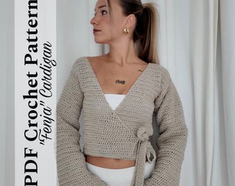 KLOKE GEM WRAP TIE ニット Free Flower Power Crochet Wrap Cardigan Pattern – Mary Maxim