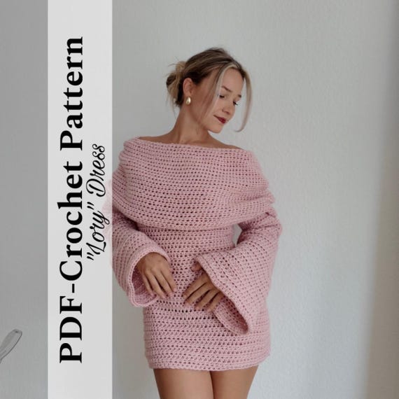 Crochet Dress Pattern PDF | off Shoulder Mini Dress | Beginner Friendly Crochet  Pattern | Summer Dress Pattern | Lory Dress | English - Etsy