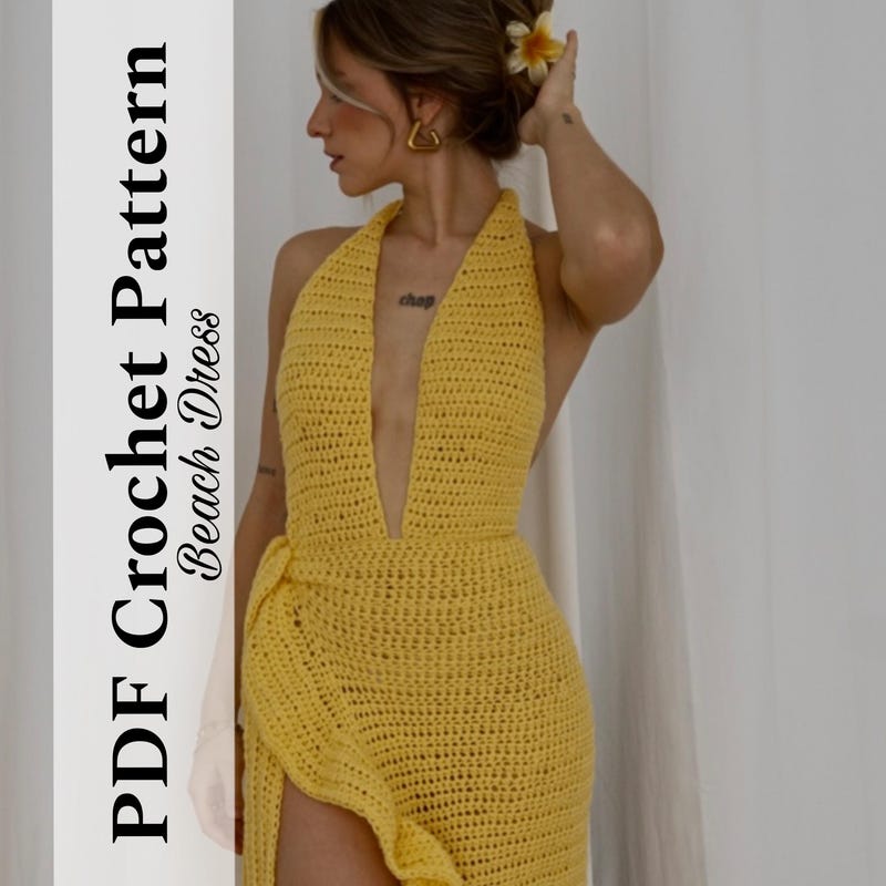 SEXY FASHION CROCHET DRESS main image 1