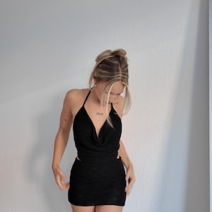 Crochet Dress Pattern Beginner PDF – Backless Halter Mini Dress – Summer Festival Dress – Easy Crochet Pattern – “Minkie” - English image 5