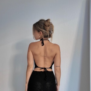 Crochet Dress Pattern Beginner PDF – Backless Halter Mini Dress – Summer Festival Dress – Easy Crochet Pattern – “Minkie” - English image 4