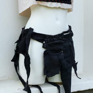 Rave Rag Skirt - Festival Clothing - Distressed Clothes - Post Apocalyptic Skirt - Postapocalyptic Skirt