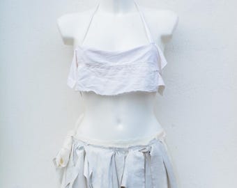 Conjunto alternativo de Wasteland: atuendo postapocalíptico reciclado hecho a mano - Talla S