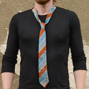 Upcycled Vintage Necktie - Custom Handmade Necktie - Punk Tie