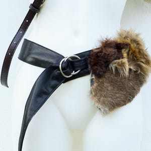 Fur Belt - Dystopian Clothes - Post Apocalyptic  - Festival Clothing - Wasteland - Burning man - Larp Accessory