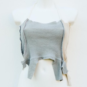 Upcycled Top - Dystopian Clothes - Post Apocalyptic Top - Festival Clothing - Wasteland top - Burning man - Distressed Clothes - Upcycle