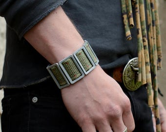Military Style Cuff: Apocalyptic Wasteland Bracelet