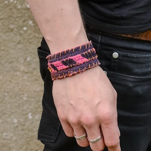 Postapocalyptic Bracelet - Larp Accessory - Wasteland Clothing - Cyberpunk Clothes - Punk Bracer