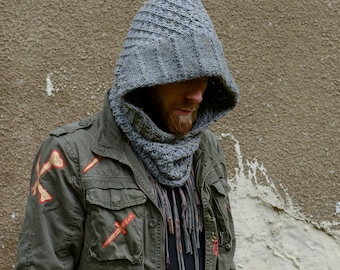 Postapokalyptische Kapuze - LARP Accessoire - Ödland Kleidung - Endzeit
