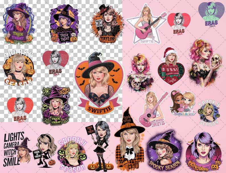 Taylor Swift Png, Eras Tour 2024, Halloween Bag , Swiftie Fan Art