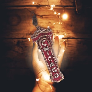 Sculpted 3D Ornament - Chicago Theatre, Chicago Theater, Chicago Theatre Marquee, Collectible Ornament, Chicago Ornament