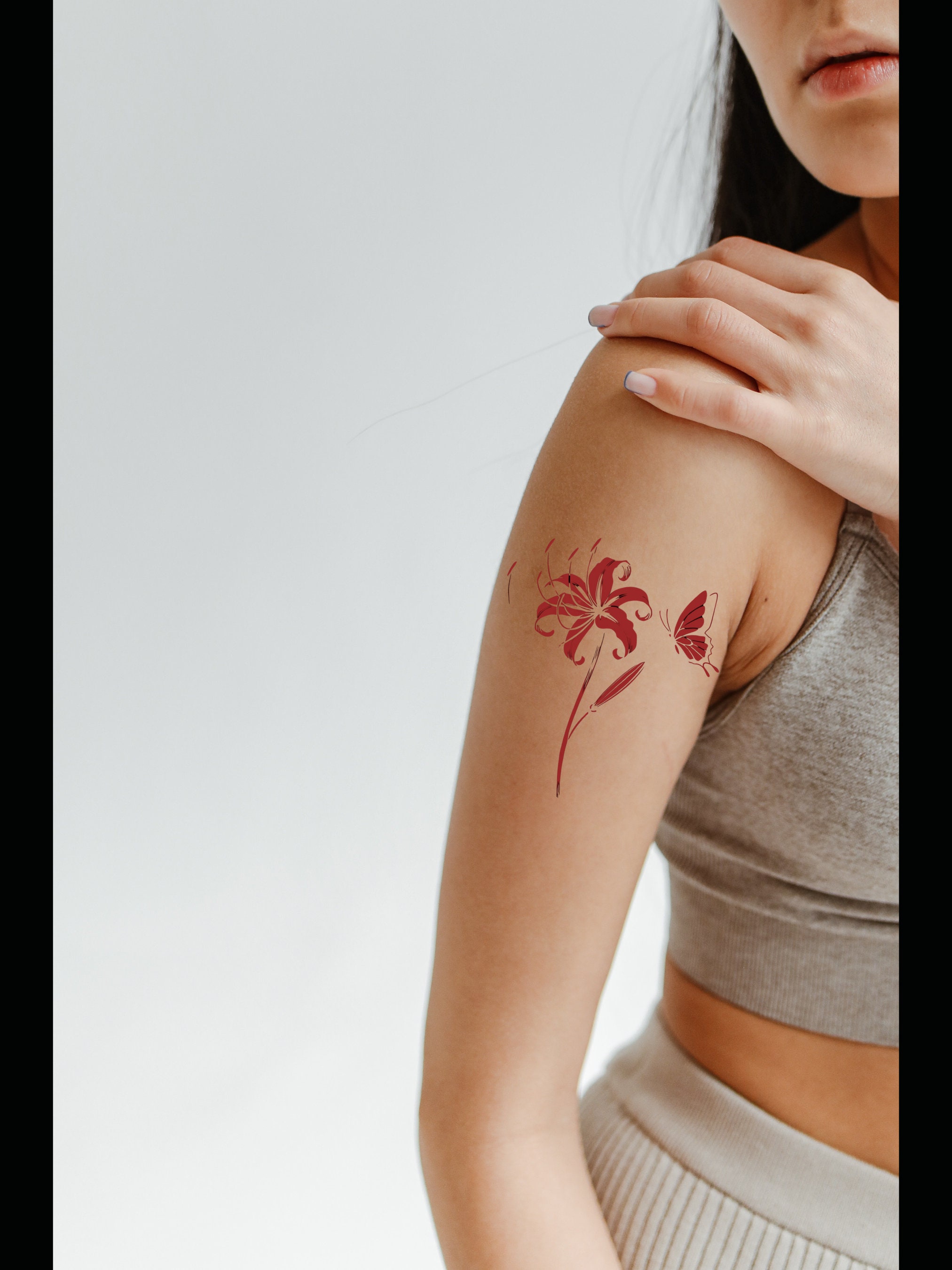Procreate Stamp Spider Lily Floral Digital Illustration Floral Brushes ...