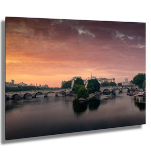 Ile de la Cité, Pont Neuf, Seine River, Paris, France, sunrise, fine art photograph, wall decor, wall art, paper/canvas/metal acrylic