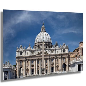 St. Peter&#39;s Basilica, Vatican City, Rome, Italy, fine art photograph, wall decor, wall art, paper/canvas/metal/acrylic