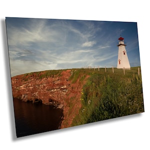 Cape Tyron Cliff, Alba, Prince Edward Island, fotografia artistica, decorazione murale, arte murale, carta/tela/metallo/acrilico