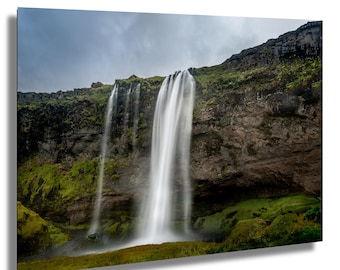 Seljalandsfoss Waterfall Photograph, Iceland Wall Art
