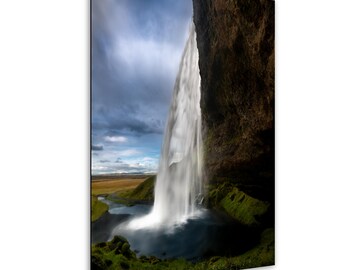 Seljalandsfoss Waterfall Photograph, Iceland Wall Art