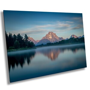 Oxbow Bend, Mount Moran, Sonnenaufgang, Grand-Teton-Nationalpark, Wyoming.