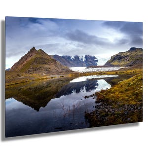 Svinaflellsjokull Glacier and Lake, Iceland, fine art photograph, wall decor, wall art, paper/canvas/metal/acrylic