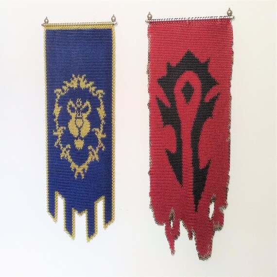 Wow Alliance Banner, Banner Wow Horde, Alliance Flag, Game Banners