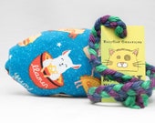 Funny Animal Food Pattern Catnip Stuffed MadRat Cat Toy