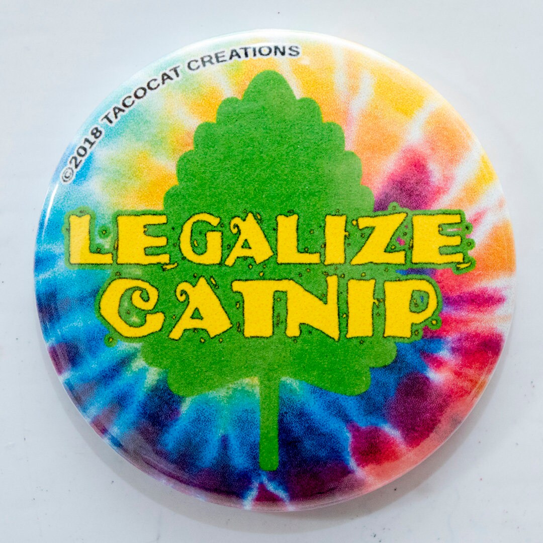 Legalize Catnip Cat and Buttons Different Sizes Etsy