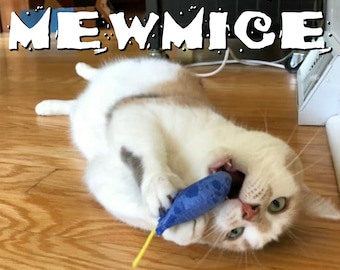 MewMice - Fully-Stuffed Mini Catnip Toys - Various Patterns