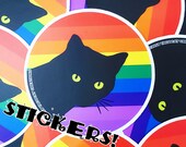 Rainbow Cleo - Vinyl Stickers 3"x3"