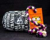 Halloween Human Anatomy on Black Stuffed MadRat Cat Toy