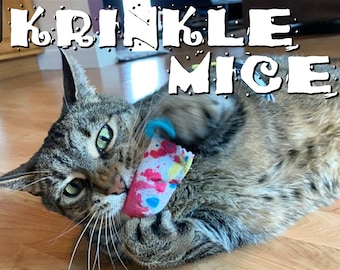 KRINKLE MewMice - Krinkly Catnip-stuffed felt toys