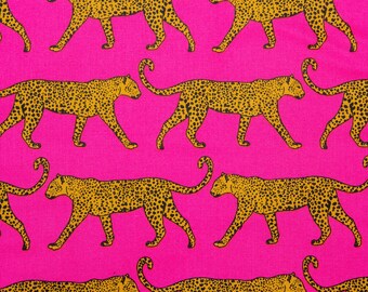 Leopards on Pink Pattern on Black Nipmats Refillable Catnip Mat