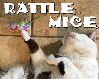 RATTLE MewMice - Rattling Catnip-stuffed felt toys