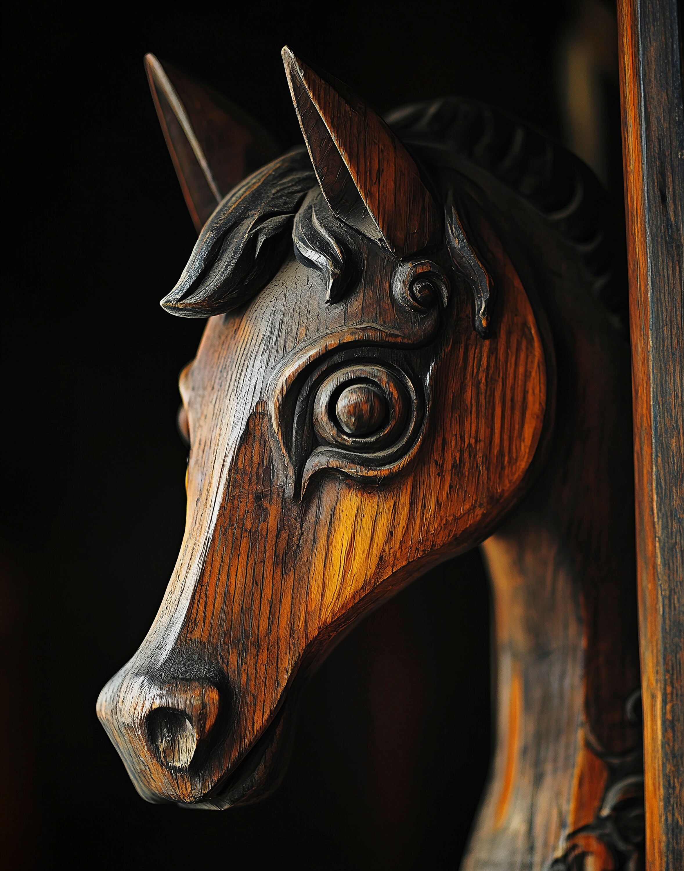 Antique Wooden Carousel Horse Art Print Etsy antique-wooden-carousel-horse-art-print-etsy