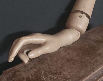 Antique Vintage heavy Articulated Mannequin Arm shop display prop