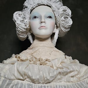 Vintage  German  Mannequin Head Bust  Mountable Jewellery Hat Hair Wig  Display Latex Mannequin