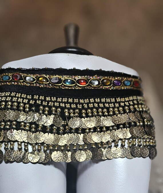 Vintage Jeweled Belly Dance Belt, Showgirl Costume - Etsy display picture 2